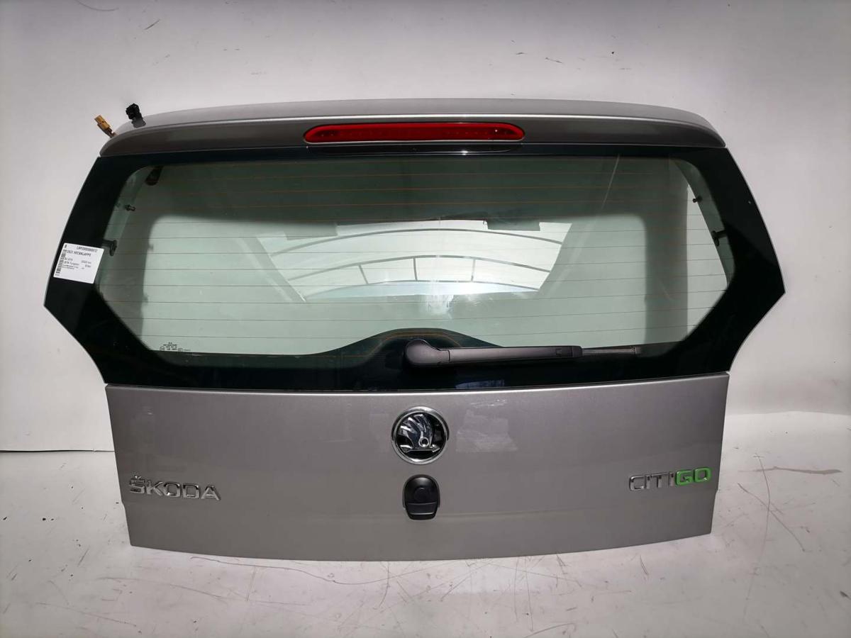 Skoda Citigo original Heckklappe mit Heckscheibe LB7W Tungsten Silber Bj.2016